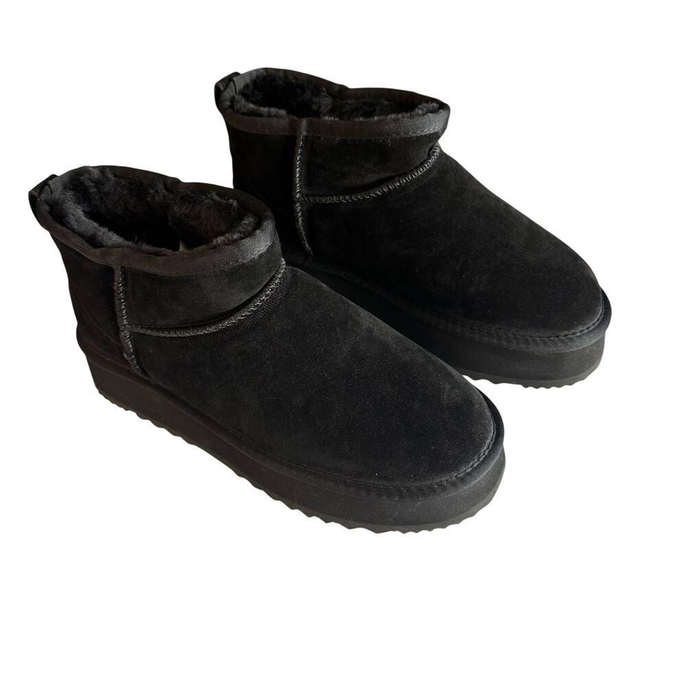 Suede Boots Winter Booties Black‎ Multiple Sizes New in Box